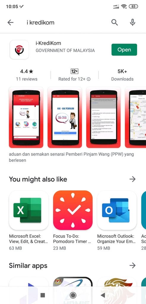 Aplikasi i-KrediKom di Google Play