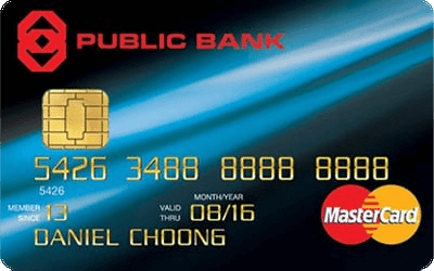 Kad kredit Public Bank MasterCard Standard